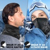 image:imageWTACTFUL Winter Neck Warmer Face Mask Windproof Breathable AntiFogBlack
