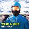 image:imageWTACTFUL Winter Neck Warmer Half Face Mask Windproof Thermal AntiFogBlack  Black