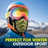 image:imageWTACTFUL Winter Neck Warmer Half Face Mask Windproof Thermal AntiFogBlack  Yellow
