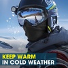 image:imageWTACTFUL Winter Neck Warmer Half Face Mask Windproof Thermal AntiFogBlack