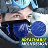 image:imageWTACTFUL Winter Neck Warmer Half Face Mask Windproof Thermal AntiFogBlue