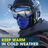 image:imageWTACTFUL Winter Neck Warmer Half Face Mask Windproof Thermal AntiFogBlue