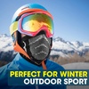 image:imageWTACTFUL Winter Neck Warmer Half Face Mask Windproof Thermal AntiFogGray  Blue