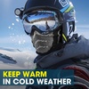 image:imageWTACTFUL Winter Neck Warmer Half Face Mask Windproof Thermal AntiFogGray