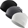 image:imageWTACTFUL 3Pack Breathable Cooling Skull Cap for Men Women Thin Beanie Blackgraywhite
