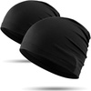 image:imageWTACTFUL Cooling Breathable Skull Cap Men Women Sweat Wicking 124 PackBlack  Black