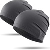 image:imageWTACTFUL Cooling Breathable Skull Cap Men Women Sweat Wicking 124 PackGray  Gray