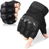 image:imageWTACTFUL Tactical Fingerless Gloves Men Women Breathable AntiSlipBlack