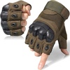 image:imageWTACTFUL Tactical Fingerless Gloves Men Women Breathable AntiSlipGreen