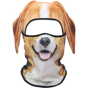 image:imageWTACTFUL 3D Animal Ears Balaclava Breathable Face Mask for HalloweenBeagle Funny Mss05