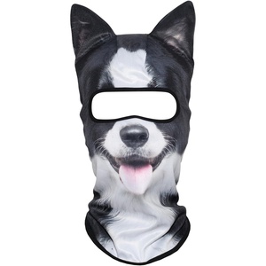 image:imageWTACTFUL 3D Animal Ears Balaclava Breathable Face Mask for HalloweenBorder Collie Meb23