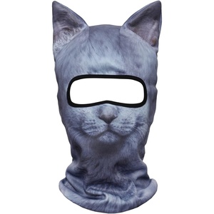 image:imageWTACTFUL 3D Animal Ears Balaclava Breathable Face Mask for HalloweenBritish Shorthair Meb06