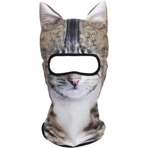 image:imageWTACTFUL 3D Animal Ears Balaclava Breathable Face Mask for HalloweenCat Meb20