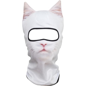 image:imageWTACTFUL 3D Animal Ears Balaclava Breathable Face Mask for HalloweenCat Meb27