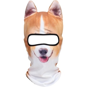 image:imageWTACTFUL 3D Animal Ears Balaclava Breathable Face Mask for HalloweenCorgi Meb13