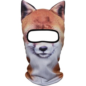 image:imageWTACTFUL 3D Animal Ears Balaclava Breathable Face Mask for HalloweenFox Meb08