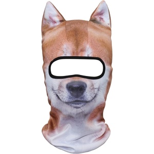 image:imageWTACTFUL 3D Animal Ears Balaclava Breathable Face Mask for HalloweenShiba Inu Meb03
