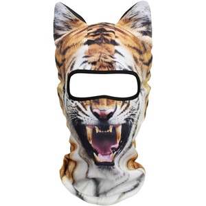image:imageWTACTFUL 3D Animal Ears Balaclava Breathable Face Mask for HalloweenTiger Meb15