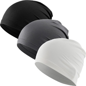 image:imageWTACTFUL 3Pack Breathable Cooling Skull Cap for Men Women Thin Beanie Blackgraywhite