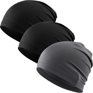 image:imageWTACTFUL 3Pack Breathable Cooling Skull Cap for Men Women Thin BeanieBlackblackgray