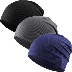 image:imageWTACTFUL 3Pack Breathable Cooling Skull Cap for Men Women Thin BeanieBlackgrayblue