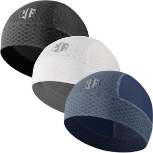 image:imageWTACTFUL 3Pack Breathable Mesh Skull Cap Helmet Liner for Men Women SummerBlackwhiteblue