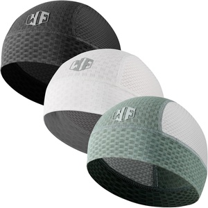 image:imageWTACTFUL 3Pack Breathable Mesh Skull Cap Helmet Liner for Men Women SummerBlackwhitegreen