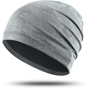 image:imageWTACTFUL Cooling Breathable Skull Cap Men Women Sweat Wicking 124 Pack1 Piece  Linen Gray
