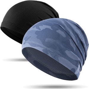 image:imageWTACTFUL Cooling Breathable Skull Cap Men Women Sweat Wicking 124 PackBlack  Camo Blue