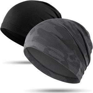 image:imageWTACTFUL Cooling Breathable Skull Cap Men Women Sweat Wicking 124 PackBlack  Camo Gray