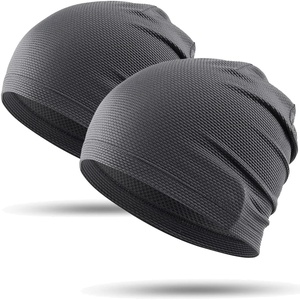 image:imageWTACTFUL Cooling Breathable Skull Cap Men Women Sweat Wicking 124 PackGray  Gray