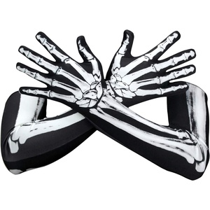 image:imageWTACTFUL Skeleton Gloves Men Women Bone Halloween Long Arm CostumeLong