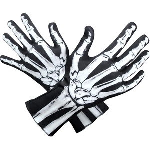 image:imageWTACTFUL Skeleton Gloves Men Women Bone Halloween Long Arm CostumeShort