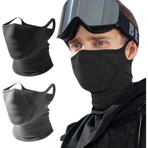 image:imageWTACTFUL Ski Mask Neck Gaiter Warmer Balaclava Half Face Mask Men WomenExtra Long Style  BlackGray