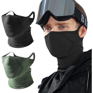 image:imageWTACTFUL Ski Mask Neck Gaiter Warmer Balaclava Half Face Mask Men WomenExtra Long Style  BlackGreen