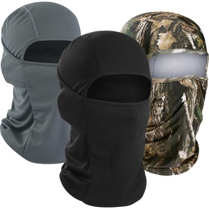 image:imageWTACTFUL Summer Balaclava Face Mask Men UPF50 Breathable Sun ProtectionBlack Gray Tree Camo
