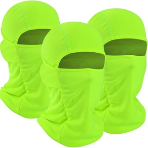 image:imageWTACTFUL Summer Balaclava Face Mask Men UPF50 Breathable Sun ProtectionFluorescent Green 3pcs
