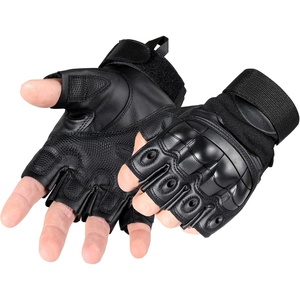 image:imageWTACTFUL Tactical Fingerless Gloves Men Women Breathable AntiSlip Black