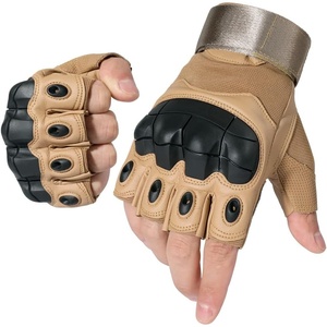 image:imageWTACTFUL Tactical Fingerless Gloves Men Women Breathable AntiSlip Brown