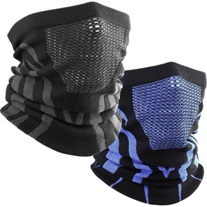 image:imageWTACTFUL Winter Neck Warmer Face Mask Windproof Breathable AntiFogBlack  Blue