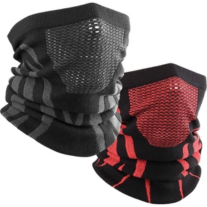 image:imageWTACTFUL Winter Neck Warmer Face Mask Windproof Breathable AntiFogBlack  Red