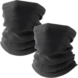 image:imageWTACTFUL Winter Neck Warmer Half Face Mask Windproof Thermal AntiFogBlack  Black