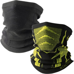 image:imageWTACTFUL Winter Neck Warmer Half Face Mask Windproof Thermal AntiFogBlack  Yellow