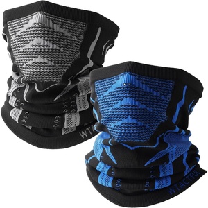 image:imageWTACTFUL Winter Neck Warmer Half Face Mask Windproof Thermal AntiFogGray  Blue